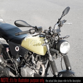 BSD system with Nonam mirrors compatible with most Harley Davidson