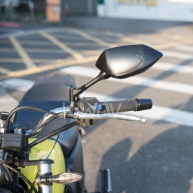 バイク用死角検知システム(BSD)付きバイクミラー　バック　M10 M8　バイクとスクーターに汎用