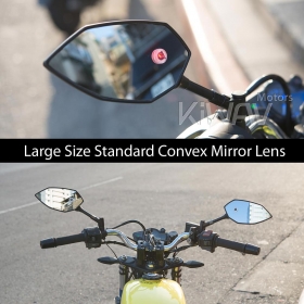 バイク用死角検知システム(BSD)付きバイクミラー　バック　M10 M8　バイクとスクーターに汎用