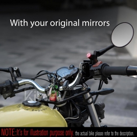 バイク用死角検知システム(BSD)　LED指示器のみ　ハーレーストリート500/750に適用