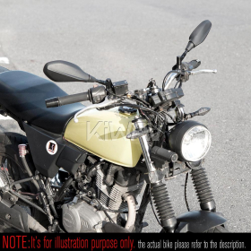 バイク用死角検知システム(BSD)付きバイクミラー　ノナム　車線変更アシスト(LCA)　79GHz　M10 1.5ピッチ BMWに適用