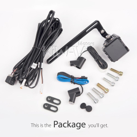 BSDII blind spot detection system with LED indicators for M8/M10 mirror bolts