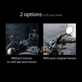 バイク用死角検知システム(BSD)　車線変更アシスト(LCA)　79GHz　LED指示器のみ　M10 1.5ピッチ BMWに適用