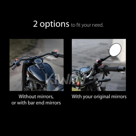 バイク用死角検知システム(BSD)　車線変更アシスト(LCA)　79GHz　LED指示器のみ　5/16"　ハーレーに適用