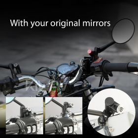 バイク用死角検知システム(BSD)　車線変更アシスト(LCA)　79GHz　LED指示器のみ　5/16"　ハーレーに適用