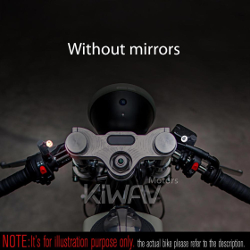 バイク用死角検知システム(BSD)　車線変更アシスト(LCA)　79GHz　LED指示器のみ　ハーレーストリート500/750に適用
