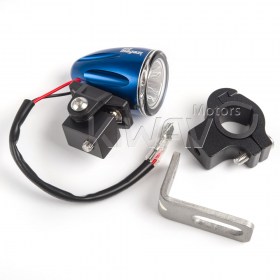 Explorer anodized blue auxiliary LED light