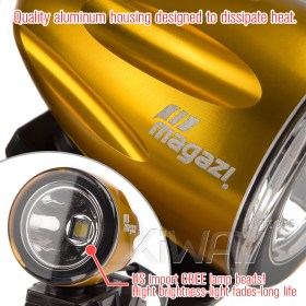 Explorer anodized auxiliary LED light 5 colors