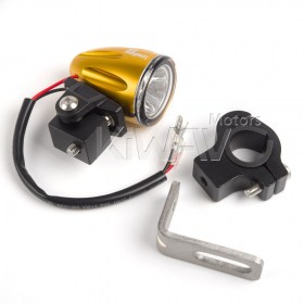 Explorer anodized gold auxiliary LED light