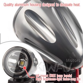 Explorer anodized auxiliary LED light 5 colors