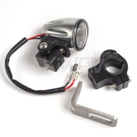 Explorer anodized silver auxiliary LED light