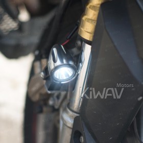 Explorer anodized silver auxiliary LED light