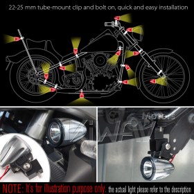 Explorer anodized gold auxiliary LED light