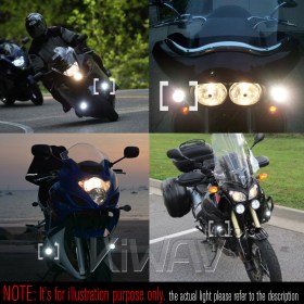 Explorer anodized gold auxiliary LED light