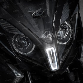 LEDフェアリングライト　クロム　Kymco Downtown 350i 250iに適用