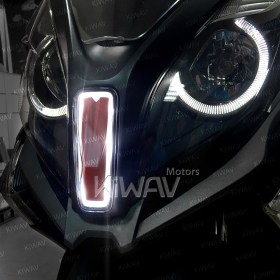 LEDフェアリングライト　赤　Kymco Downtown 350i 250iに適用