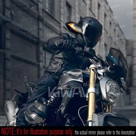 Lucifer black LED mirrors neat stem compatible with BMW