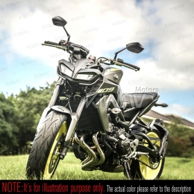 バイクミラー　パームII　黒　M10 5/16"　バイク　ハーレーに汎用