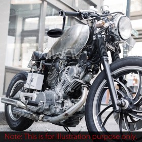 Ultra black bar end mirrors compatible with BMW