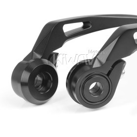 Missie black bar end mirrors compatible with BMW