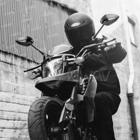 Venom black mirrors compatible with M10 metric bike & Harley Davidson