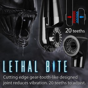Venom black mirrors compatible with M10 metric bike & Harley Davidson