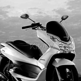 Venom black mirrors for 8mm scooters and motorcycles