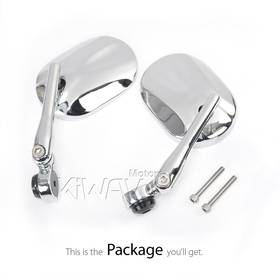 Stark chrome bar end mirrors for M6 threaded handlebars