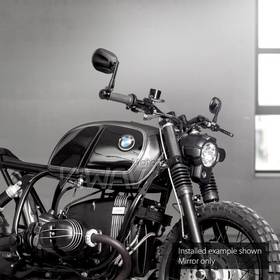 Stark black bar end mirrors compatible with BMW