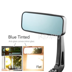 Classic black heavy weight bar end mirrors For M8 Threaded Handlebar