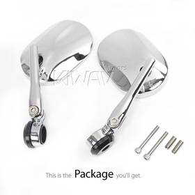 Stark chrome heavy weight bar end mirrors for M8 threaded handlebars