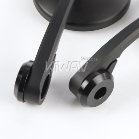 Eclipse black heavy weight bar end mirrors for 7/8, 1, 1-1/4 Inch hollow handlebar