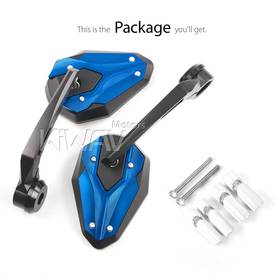 ViperII all blue heavy weight bar end mirrors compatible with Honda specific mini motorcycles