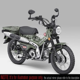 バーエンドミラー　4Rizz　黒　一部のホンダミニバイク用