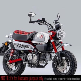 バーエンドミラー　4Rizz　白　一部のホンダミニバイク用