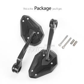 ViperII black heavy weight bar end mirrors compatible with Harley Davidson Sportster S Nightster 2021-