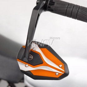 ViperII orange heavy weight bar end mirrors for 7/8 Inch Hollow Handlebar