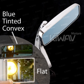 Classic chrome heavy weight bar end mirrors for 1 or 1-1/4 Inch hollow handlebar