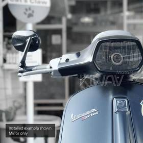 Stark black heavy weight bar end mirrors for M6 threaded handlebars
