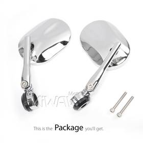 Stark chrome heavy weight bar end mirrors for M6 threaded handlebars