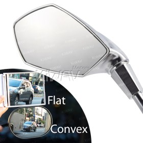 Fist sandblasting chrome LED mirrors compatible with BMW with auxiliary LED running light