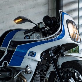 Fist carbon LED mirrors compatible with BMW with auxiliary LED running light