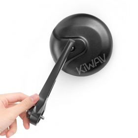 Retro black bar end mirrors compatible with Moto Guzzi motorcycles
