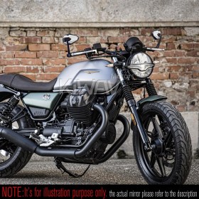 バーエンドミラー　4Rizz　白　モト・グッツィ(Moto Guzzi)モデルに取付可能