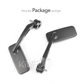 Classic black bar end mirrors compatible with Harley Sportster S Nightster 2021-