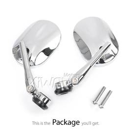 Stark chrome bar end mirrors compatible with Harley Sportster S Nightster 2021-