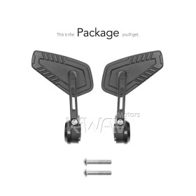 Blade black bar end mirrors compatible with Harley Sportster S Nightster 2021-