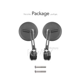 Ojo black bar end mirrors compatible with Harley Sportster S Nightster 2021-