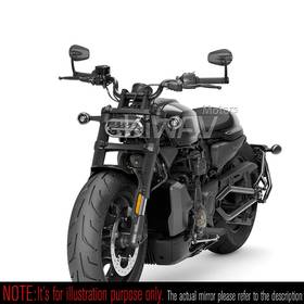 Mamba matte carbon bar end mirrors compatible with Harley Sportster S Nightster 2021-