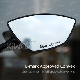 Redline mirrors compatible with Harley Davidson